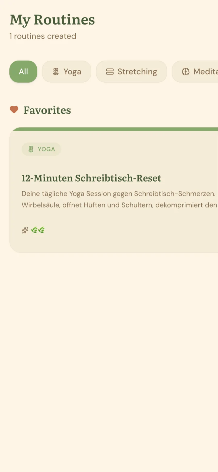 Stretchma: Routinen per Drag and Drop